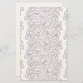 Laspatroon met vlinders briefpapier (Voorkant / Achterkant)