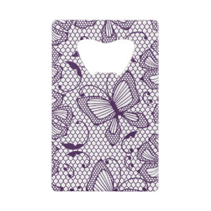 Laspatroon met vlinders kredietkaart flessenopener