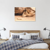 l'aspect somnolent d'un dromadaire sur toile impri (Insitu(Chambre))