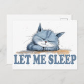 Lass mich schlafen briefkaart (Voorkant / Achterkant)