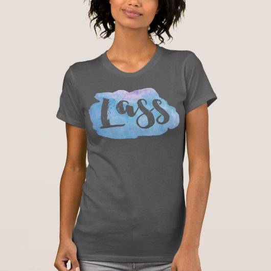Lass, Scottish, Newcastle Dialect T-shirt (Voorkant)
