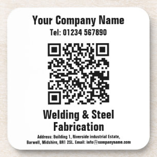 Lassen en vervaardiging QR-codeontwerp Bier Onderzetter