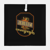 Lassen Glas Ornament (Achterkant)