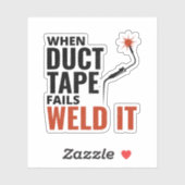 Lassen Lassen Metaal Funny fabricage Sticker (Vel)