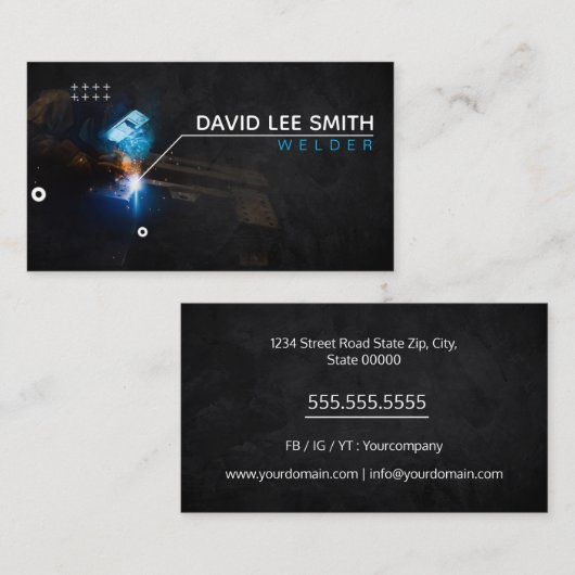 Lassen/lassen Visitekaartje (Voorkant / Achterkant)