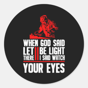 Lassen Lasser Metaal Fabricator Lassen Ronde Sticker