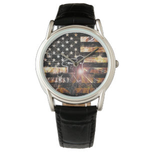 Lassen met vlaggen en -lichten horloge