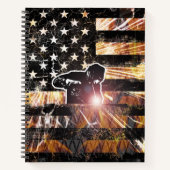 Lassen met vlaggen en -lichten notitieboek (Voorkant)