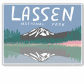 Lassen National Park Mountain Volcano California Sticker (Voorkant)