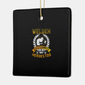 Lassen omdat ingenieurs ook helden nodig hebben | keramisch ornament (Links)