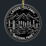 Lassen Parc National Volcanique Californie Monolin<br><div class="desc">Design de parc national volcanique de Lassen dans un style minimaliste et monoline</div>