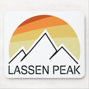 Lassen Peak California Retro Muismat