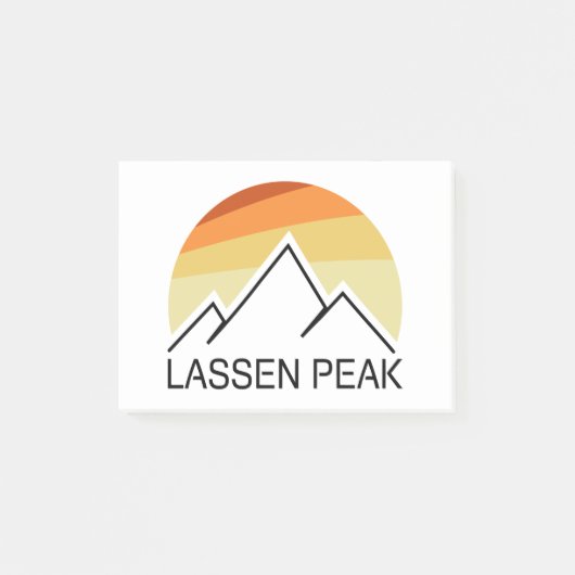 Lassen Peak California Retro Post-it® Notes (Voorkant)
