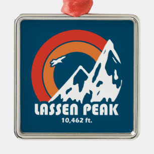 Lassen Peak California Sun Eagle Metalen Ornament