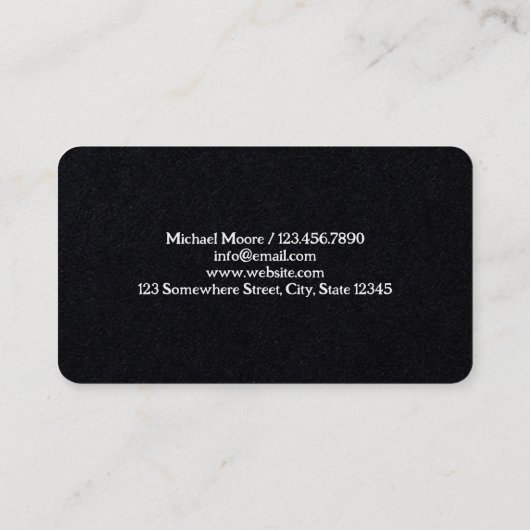 Lassen Premium aangepaste QR-code Visitekaartje (Achterkant)