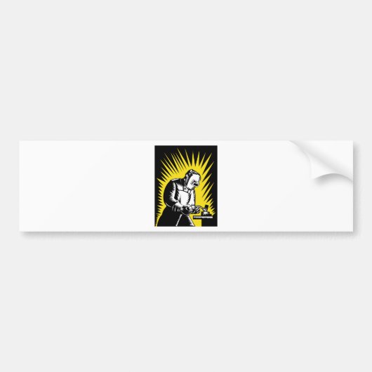lassen van lasers bumpersticker (Voorkant)