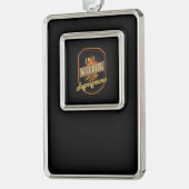 Lassen Verzilverd Kader Ornament (Links)