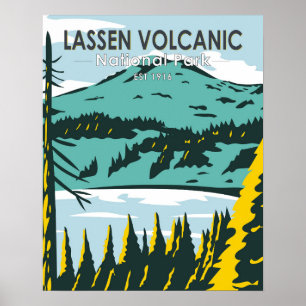 Lassen Volcanic National Park California Poster