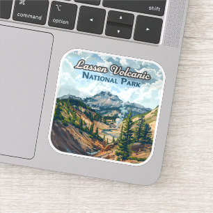 Lassen Volcanic National Park California Volcano Sticker