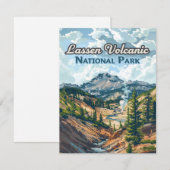Lassen Volcanic National Park Californie Carte (Devant / Derrière)