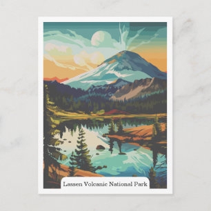 Lassen Volcanic National Park, Californië VS Briefkaart