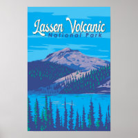 Lassen Volcanic National Park Illustratie Reis
