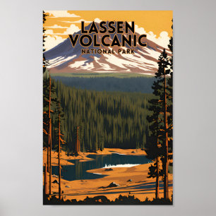 Lassen Volcanic National Park Reizen Poster