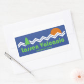 Lassen Volcanic National Park Retro Rechthoekige Sticker (Envelop)