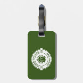 Lassen Volcanic National Park Sun Trees Bagagelabel (Achterkant verticaal)