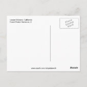 Lassen Volcano California Briefkaart (Achterkant)