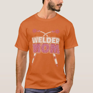 Lassen Welder Moeder Welder Mama vriend T-shirt