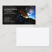 Lassentorch van de lasser vonken visitekaartje (Voorkant / Achterkant)