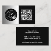 Lasser Custom QR Visitekaartje (Voorkant / Achterkant)