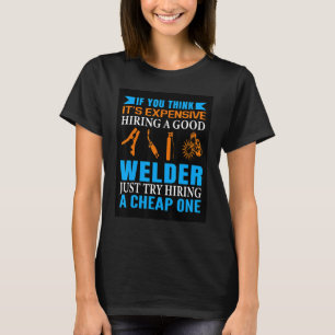 Lasser Geen binnenstem Mond met geen filter Las T-shirt