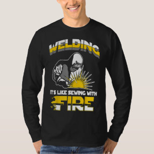 Lasser Geschenk Lassen Als Naaien Met Vuur Upsfm T-shirt