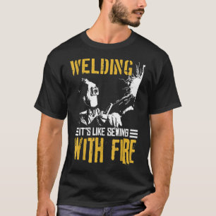 Lasser Gift Shirt Lassen Zoals Naaien Met Vuur