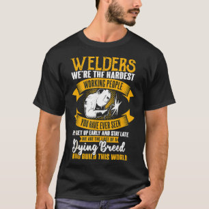 Lasser Gifts Grappige Lassen Hardste Werkende Mens T-shirt