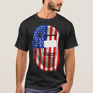 Lasser Gifts Patriottisch Lassen Amerikaanse Vlag  T-shirt