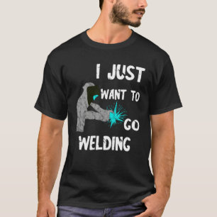 Lasser I Wil Net Lassen Lassen Las Helm Metaal T-shirt
