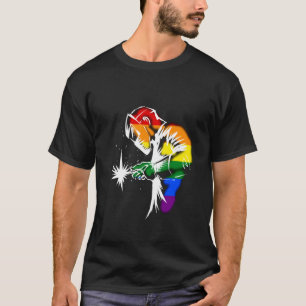 Lasser LGBT Vlag Mig Tig Lassen LGBT T-shirt