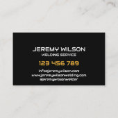 Lasser Metaal Lassen Service Fabricage Staalwerk Visitekaartje (Achterkant)