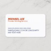 Lasser Metaal Lassen Visitekaartje (Achterkant)