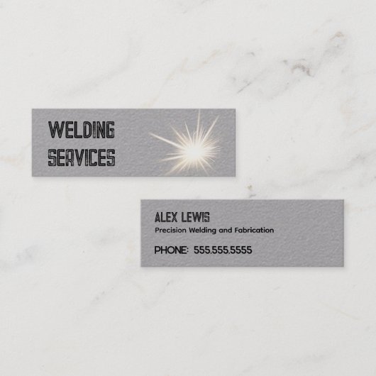 Lasser Premium Mini Visitekaartje (Voorkant / Achterkant)