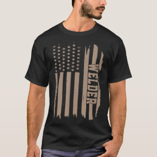 Lasser Usa Amerikaanse Vlag Lassen Toorts Ambacht T-shirt