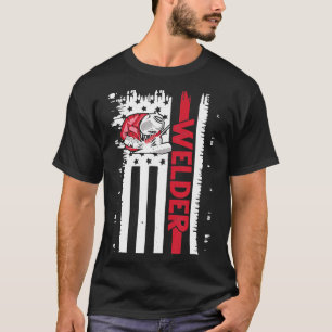 Lasser USA Amerikaanse vlag Patriottisch lassen We T-shirt