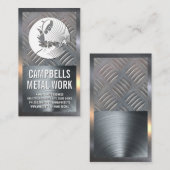 Lasserlogo | Staal | Metaalachtig Visitekaartje (Voorkant / Achterkant)