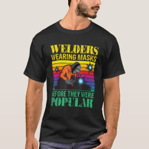 lassers die maskers droegen voordat ze populair wa t-shirt