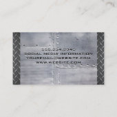 Lasserwerker | Stalen klinknagels Visitekaartje (Achterkant)