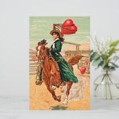 Lasso mijn hart  Valentijn Briefpapier (Staand voorkant)