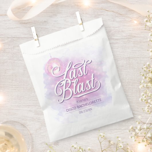 Last Blast Disco Bachelorette ID928 Bedankzakje (Geknipt)